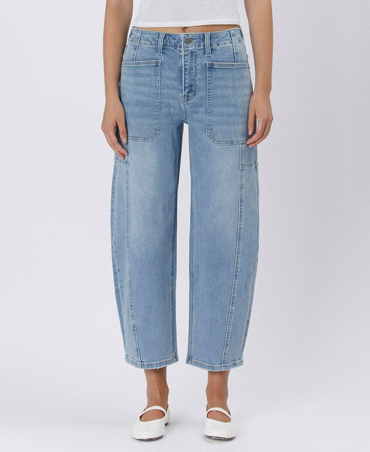 Marias Barrel Jeans - alternate product view at Vogue Villa