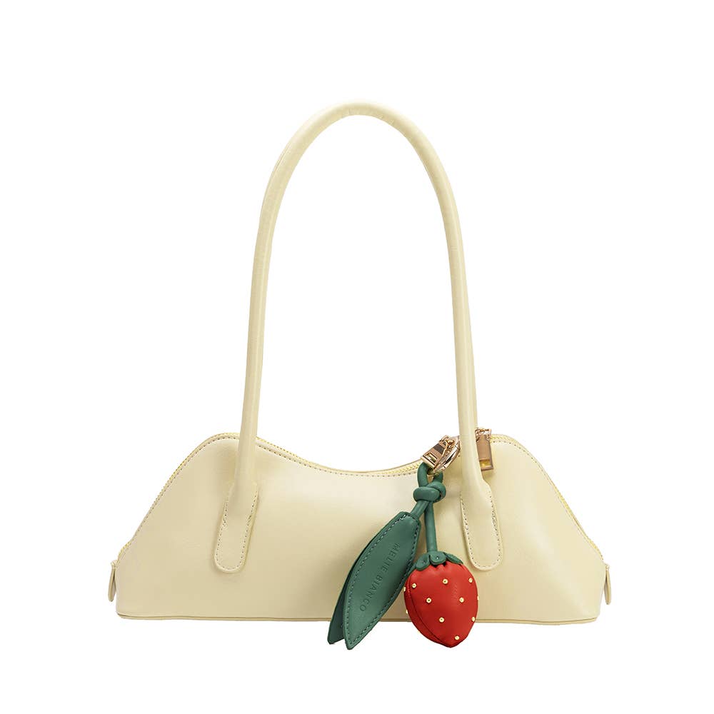 Strawberry Pink Recycled Vegan Bag Charm