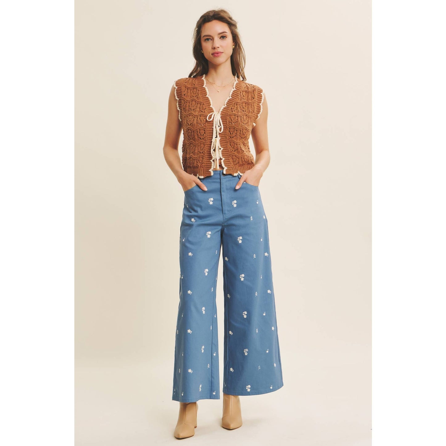 Autumn Bloom Wide Leg Pant