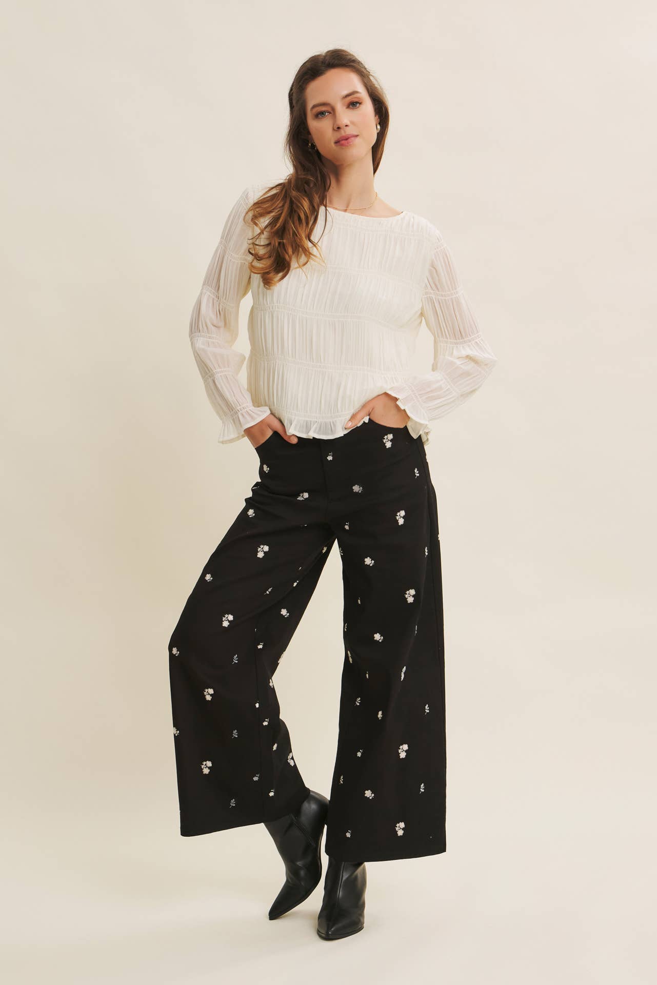 Autumn Bloom Wide Leg Pant