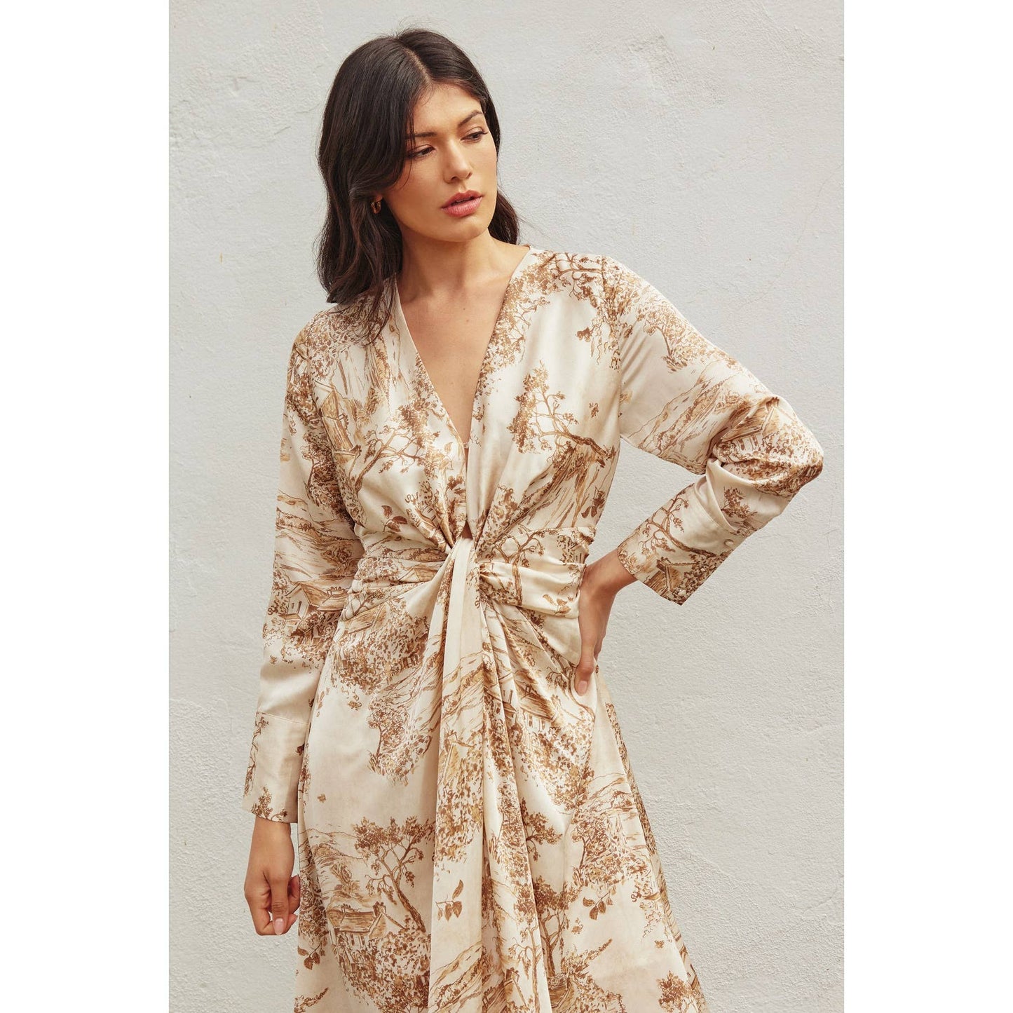 The Fontaine Twist Midi Dress