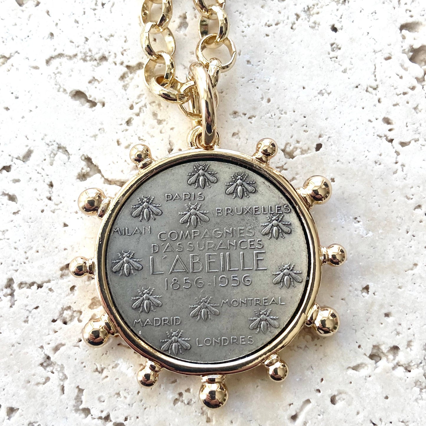 French Coin Necklace