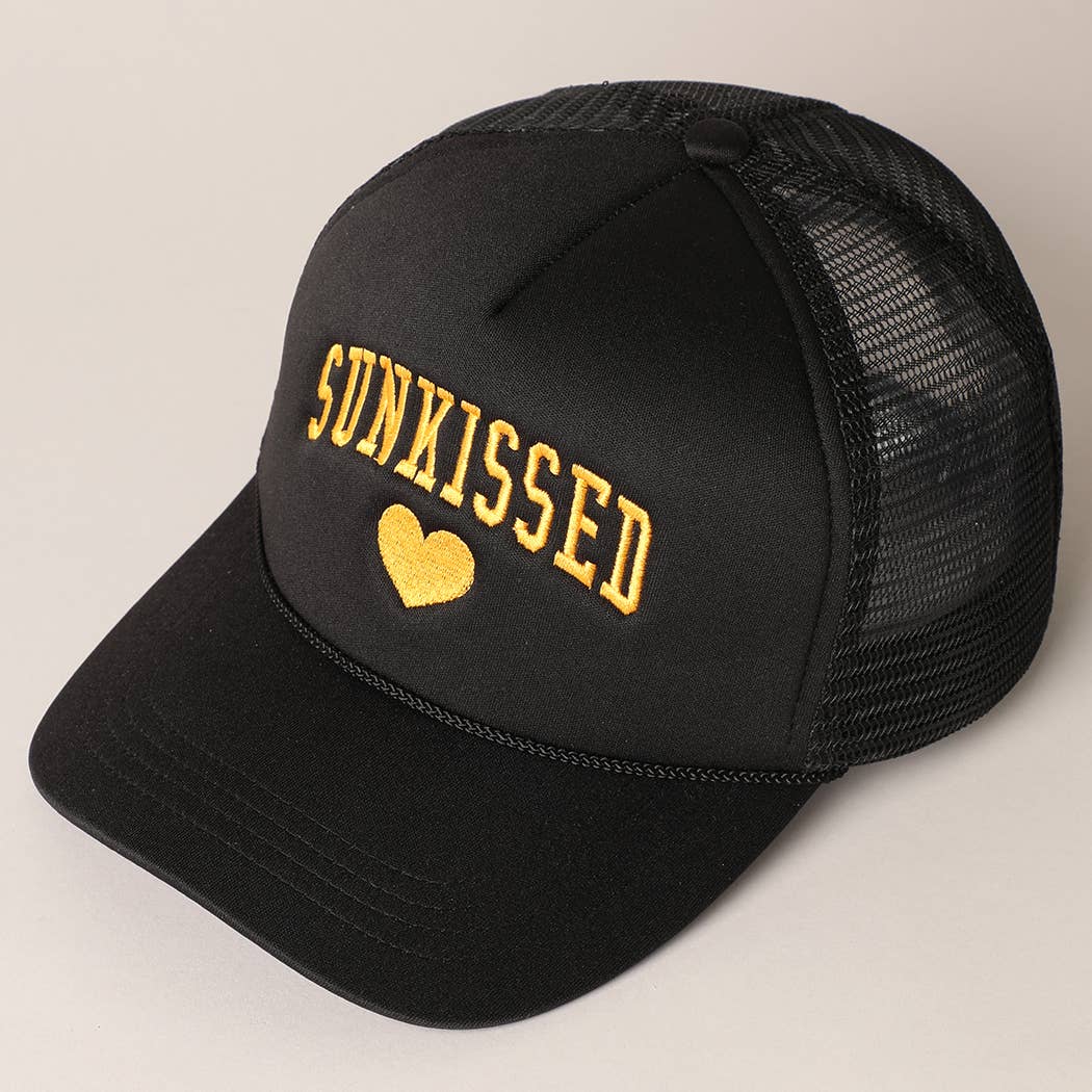 Sunkissed Embroidery Foam Mesh Back Trucker Hat