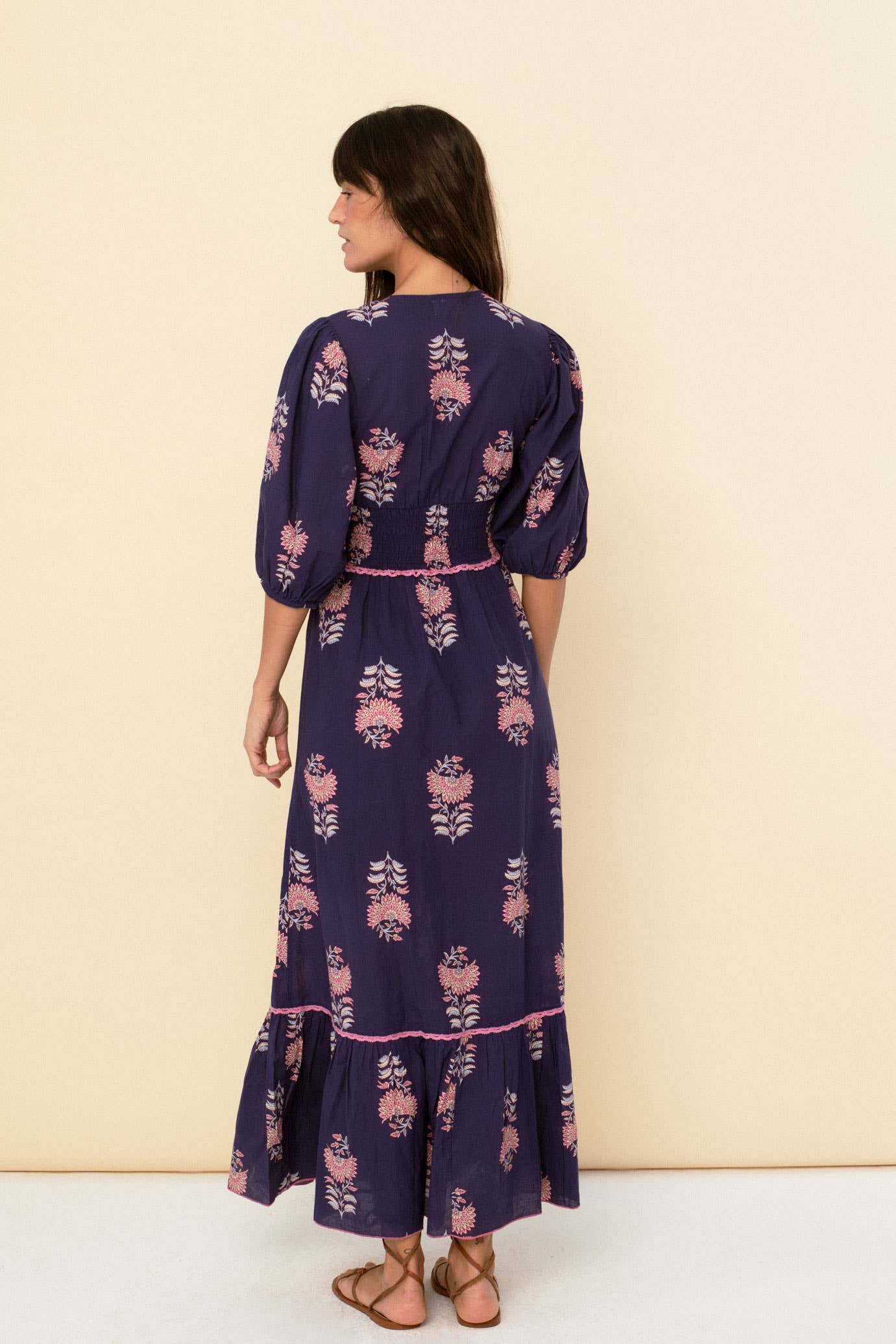 Magnolia dress blue
