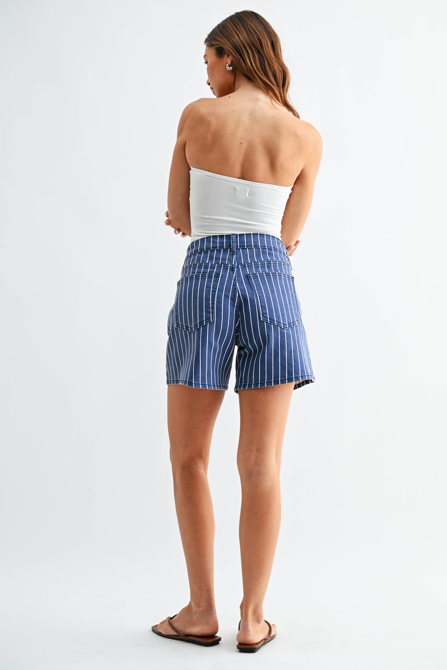 Portofino Pinstripe Shorts