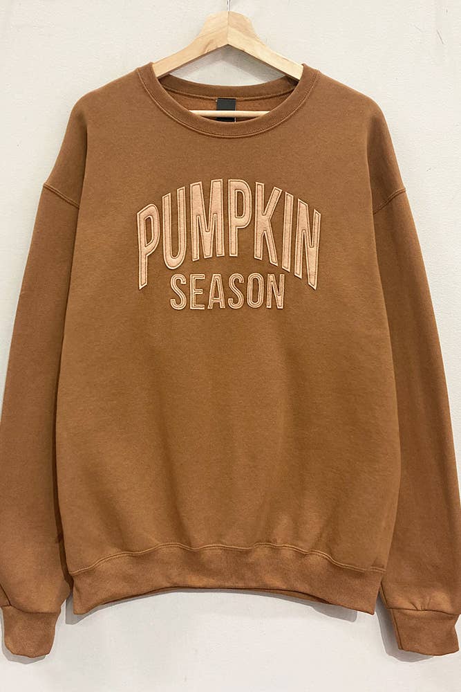 Pumpkin Season Applique Sweatshirt