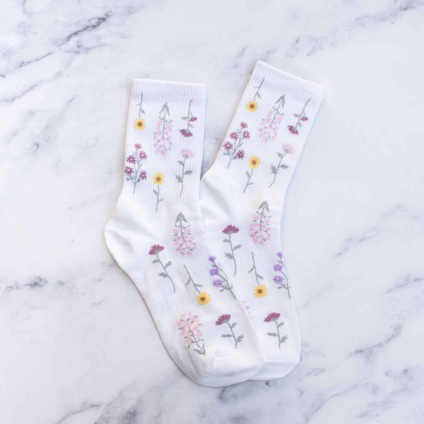 Women's Botanical Garden Casual Socks - alternate product view at Vogue Villa