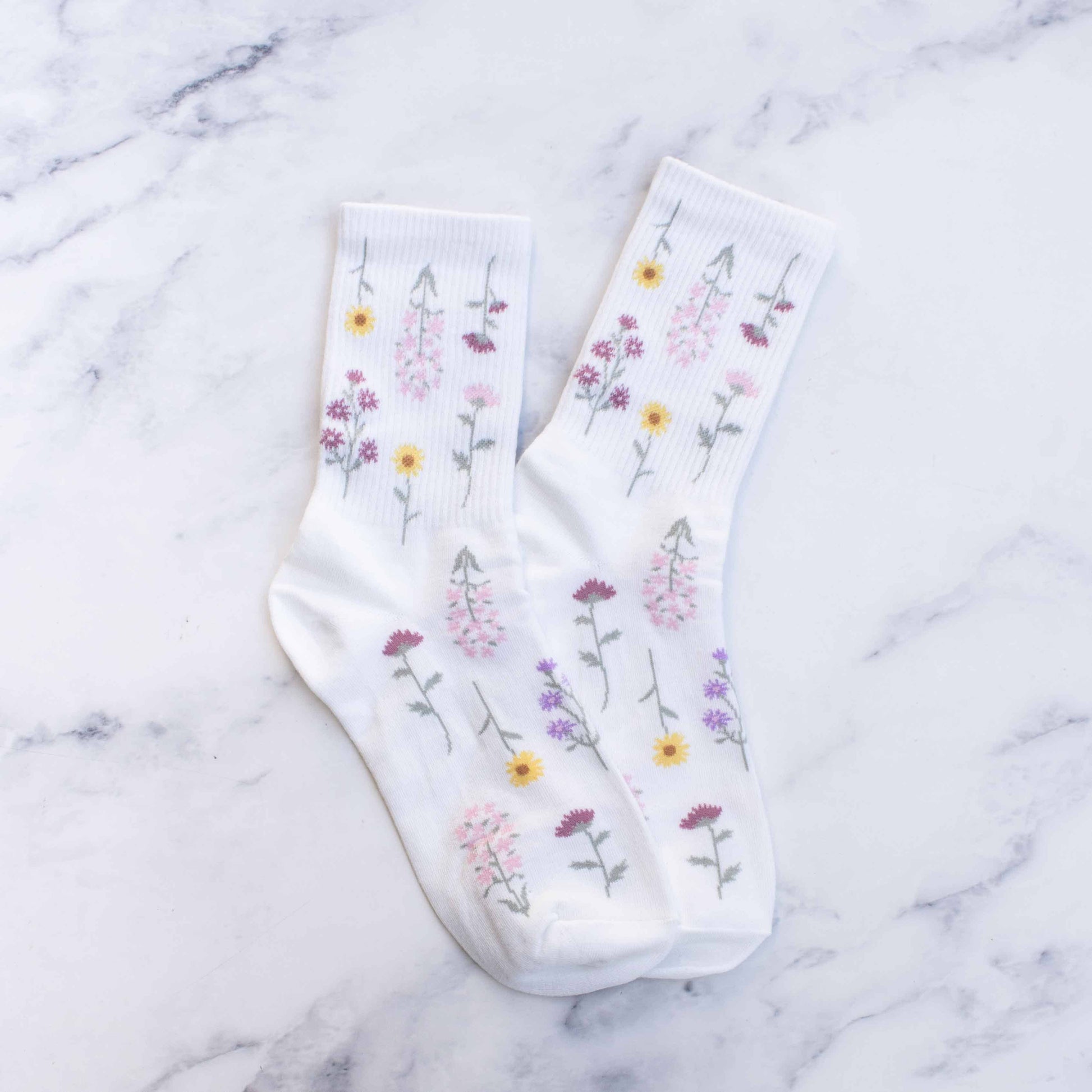 Women's Botanical Garden Casual Socks - alternate product view at Vogue Villa