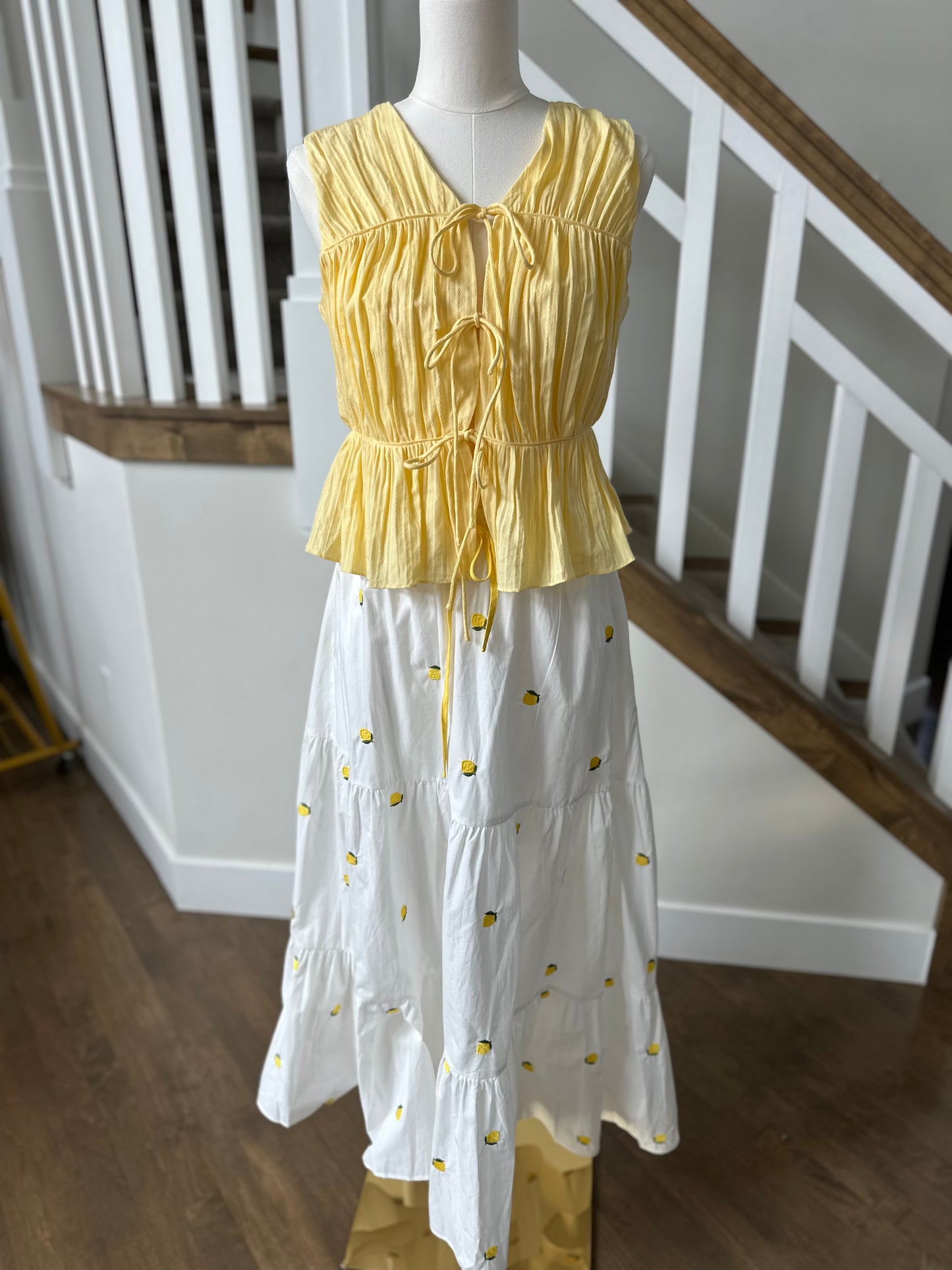 Daisy Tied Front Vest