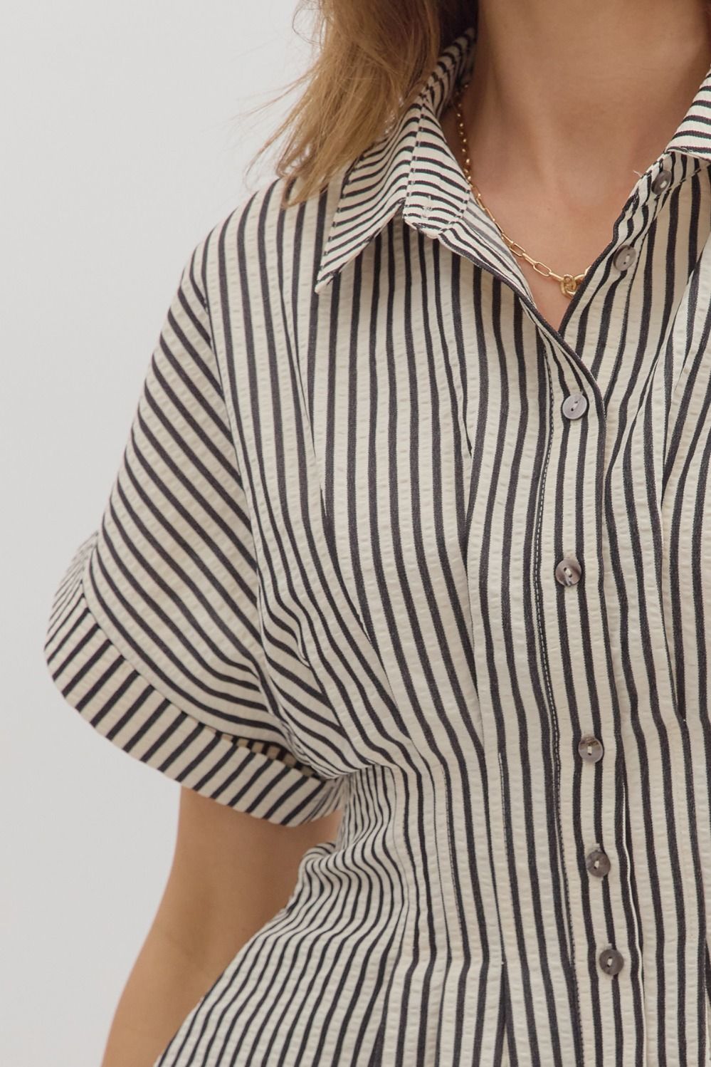 Siena Stripe Cinch Shirt