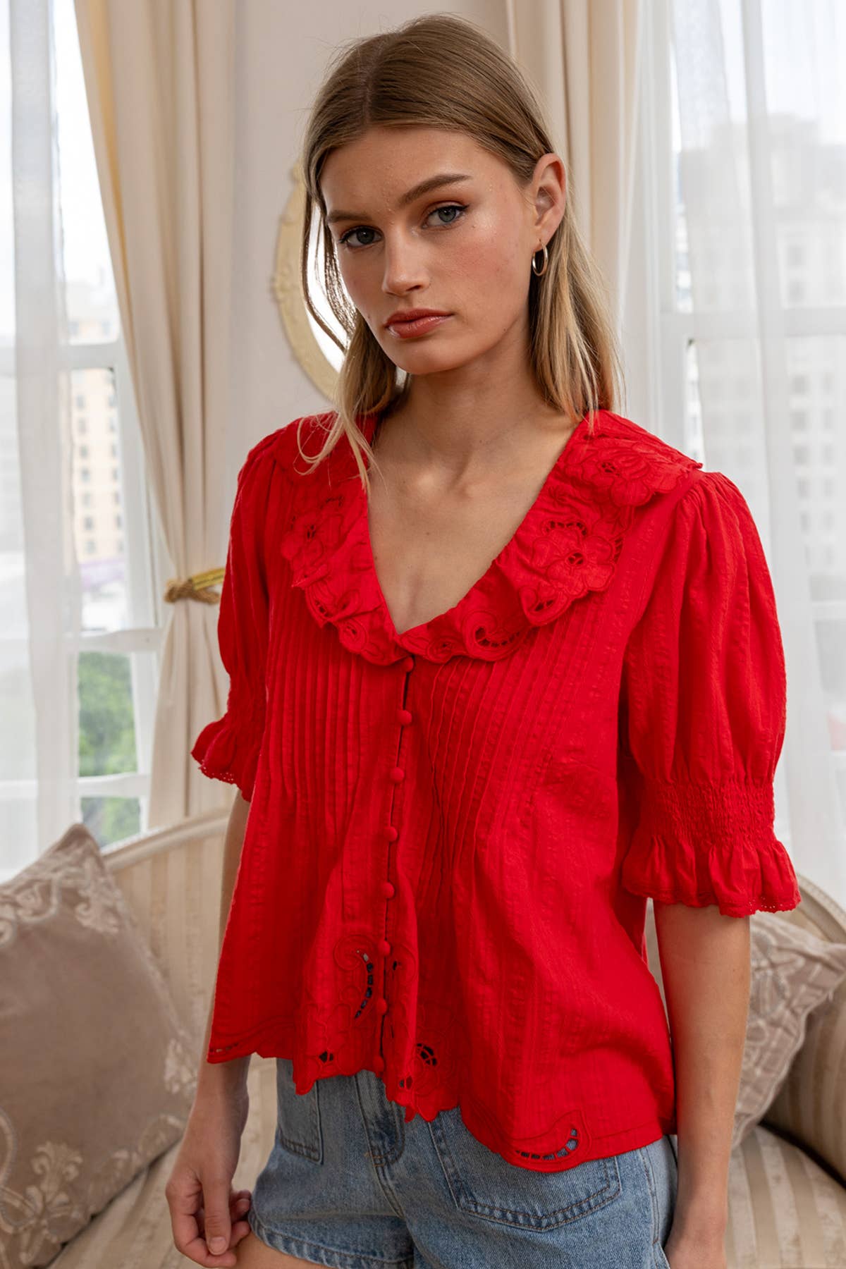 Fleur de Rouge Blouse