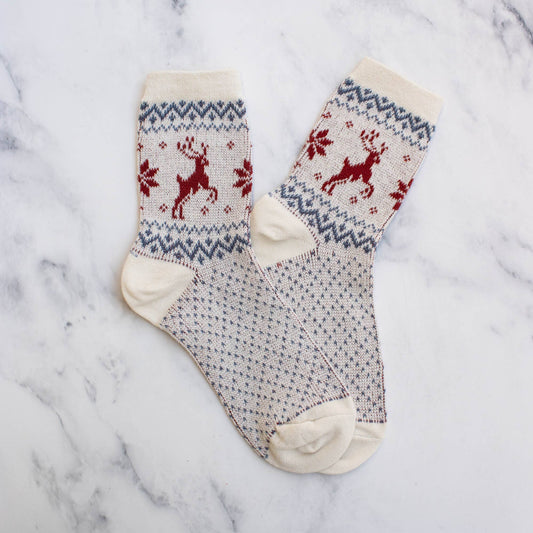 Women's Christmas Deer Socks