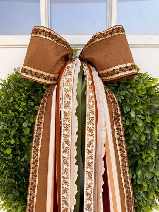 The Autumn Heirloom Door Bow