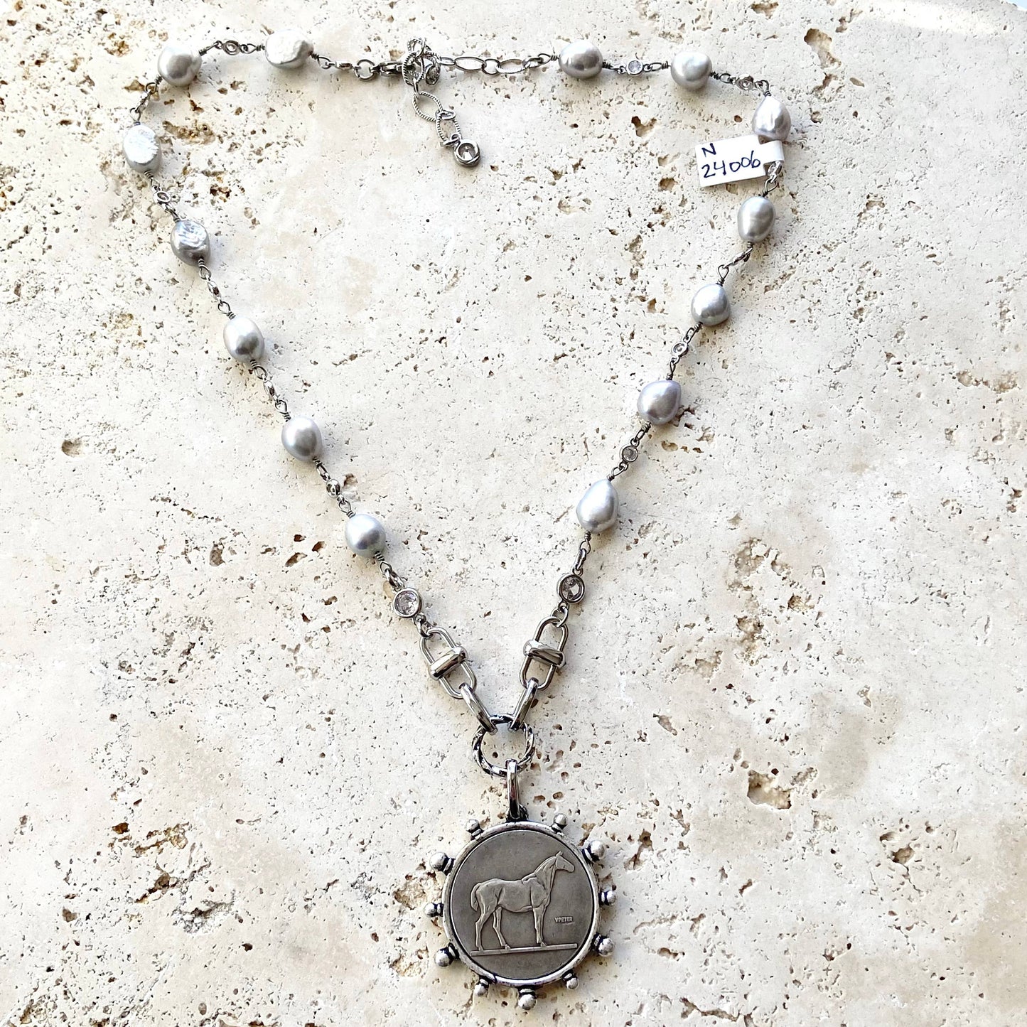 The Belmont Medallion Necklace