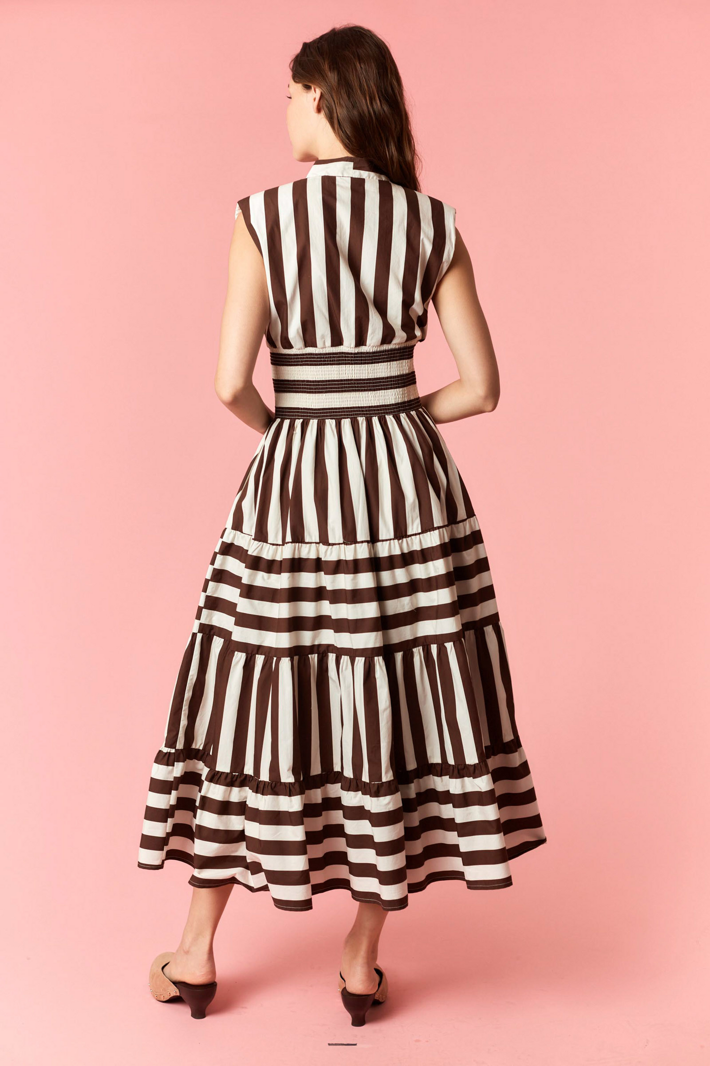 Coco Striped Midi Dress