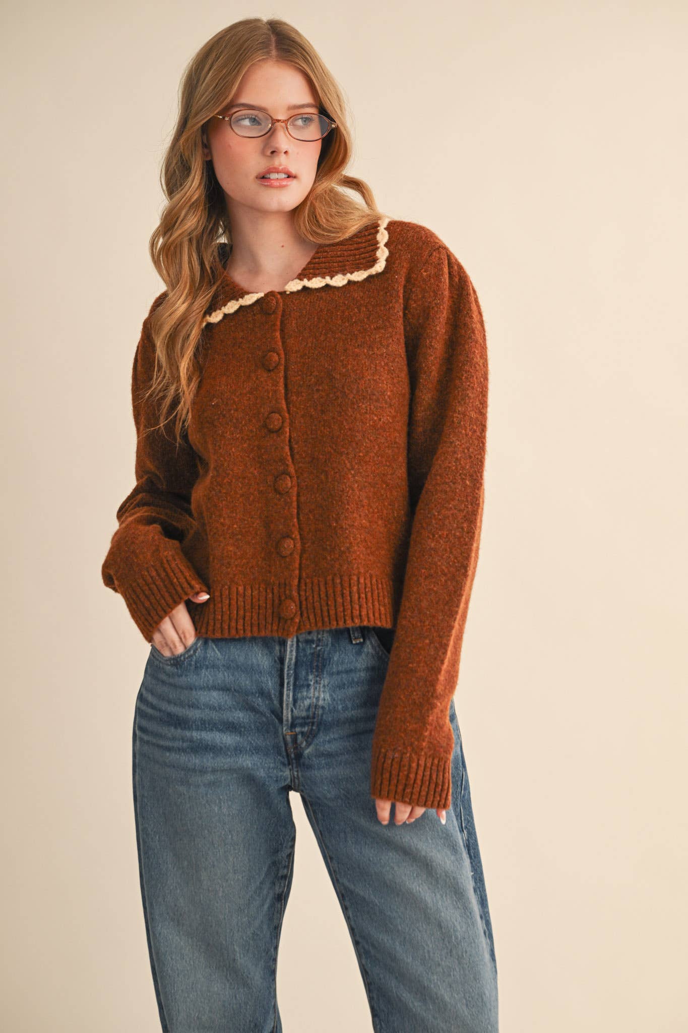 Scarlett Collar Cardigan