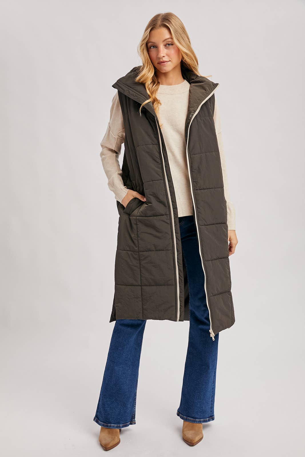 Long Puffer Vest