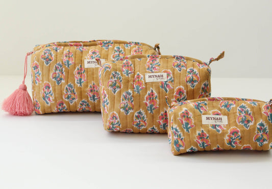 Henna motif print travel/makeup/organizer/wet bag-Set of 3 - alternate product view at Vogue Villa