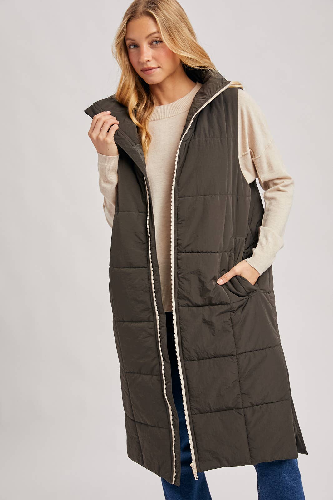 Long Puffer Vest