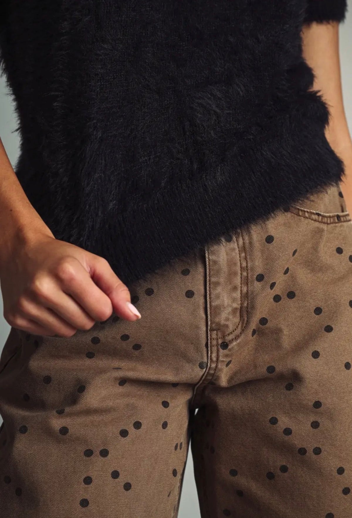 High-Pile Faux Fur Sweater