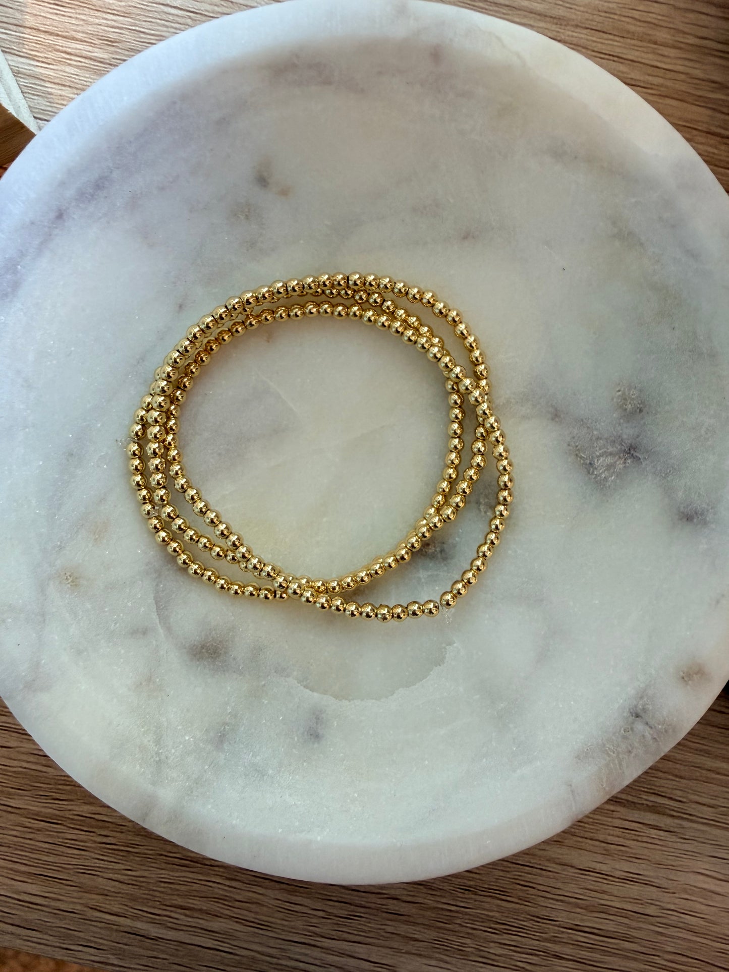 14k gold filled/sterling silver 3mm bracelet at Vogue Villa
