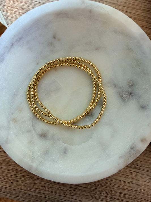 14k gold filled/sterling silver 3mm bracelet at Vogue Villa
