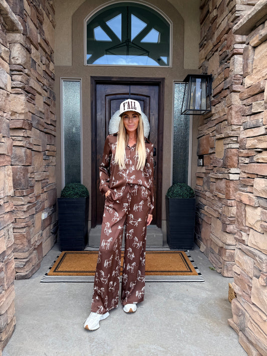The Cheyenne Horse Print Shirt