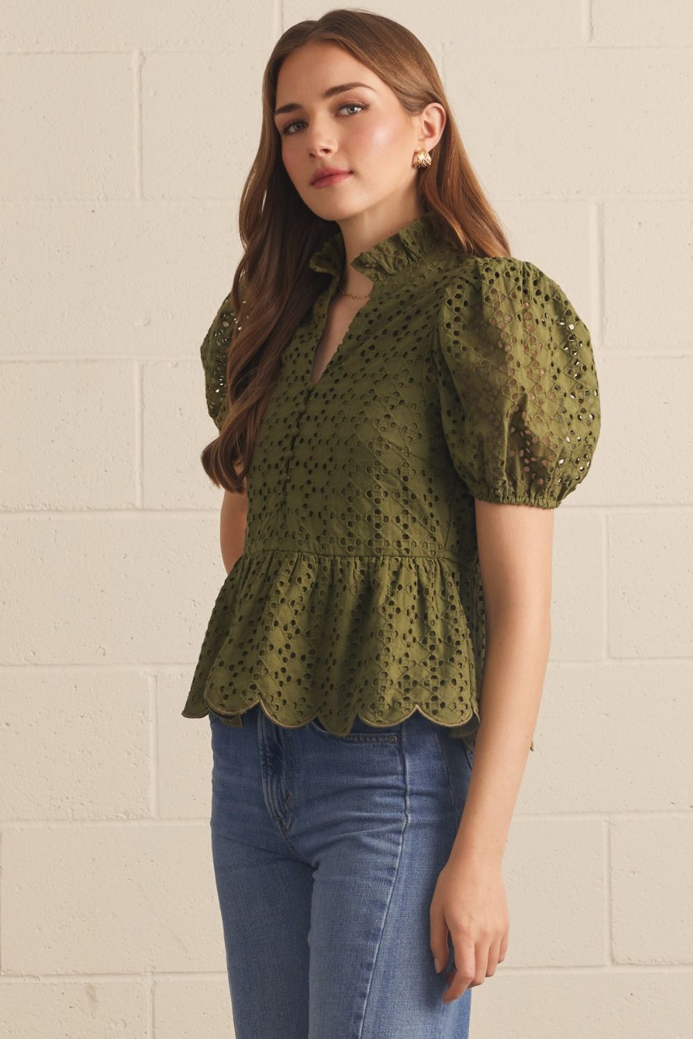 The Parker Eyelet Blouse