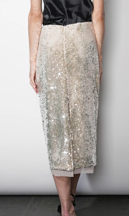 The Lila Sequin Midi Skirt