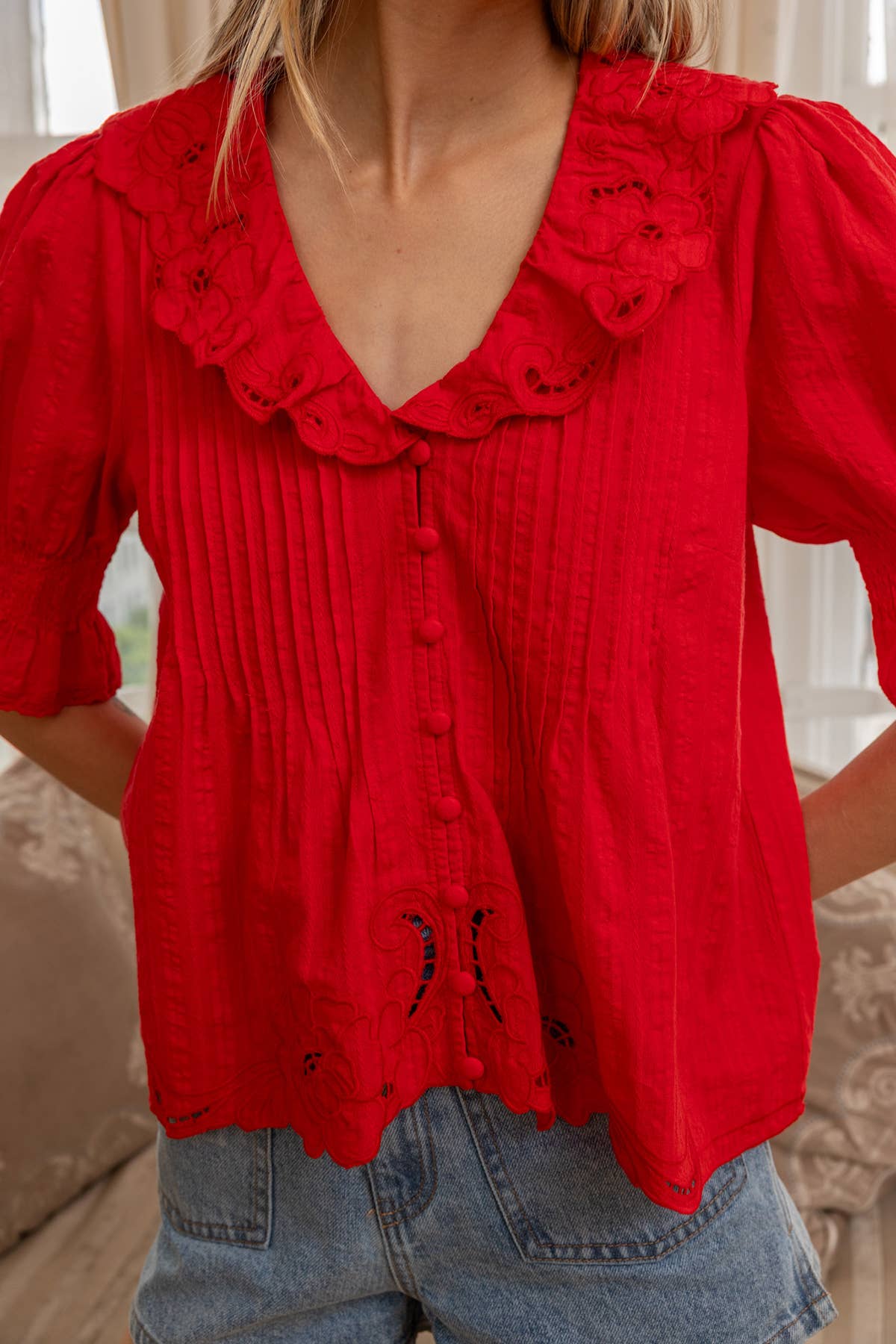 Fleur de Rouge Blouse