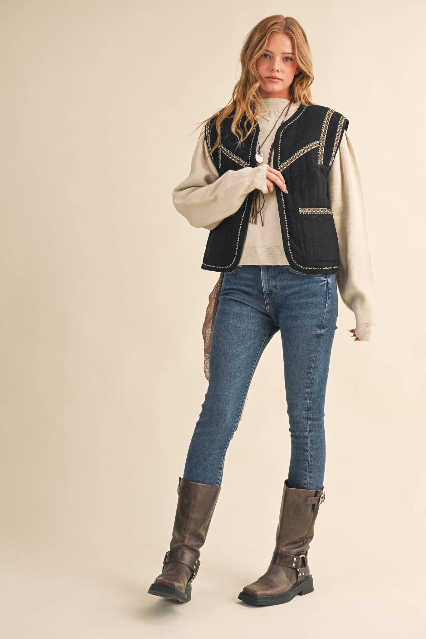 The Bridger Embroidered Vest