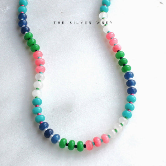 Resort Stone Candy Beaded Necklace
