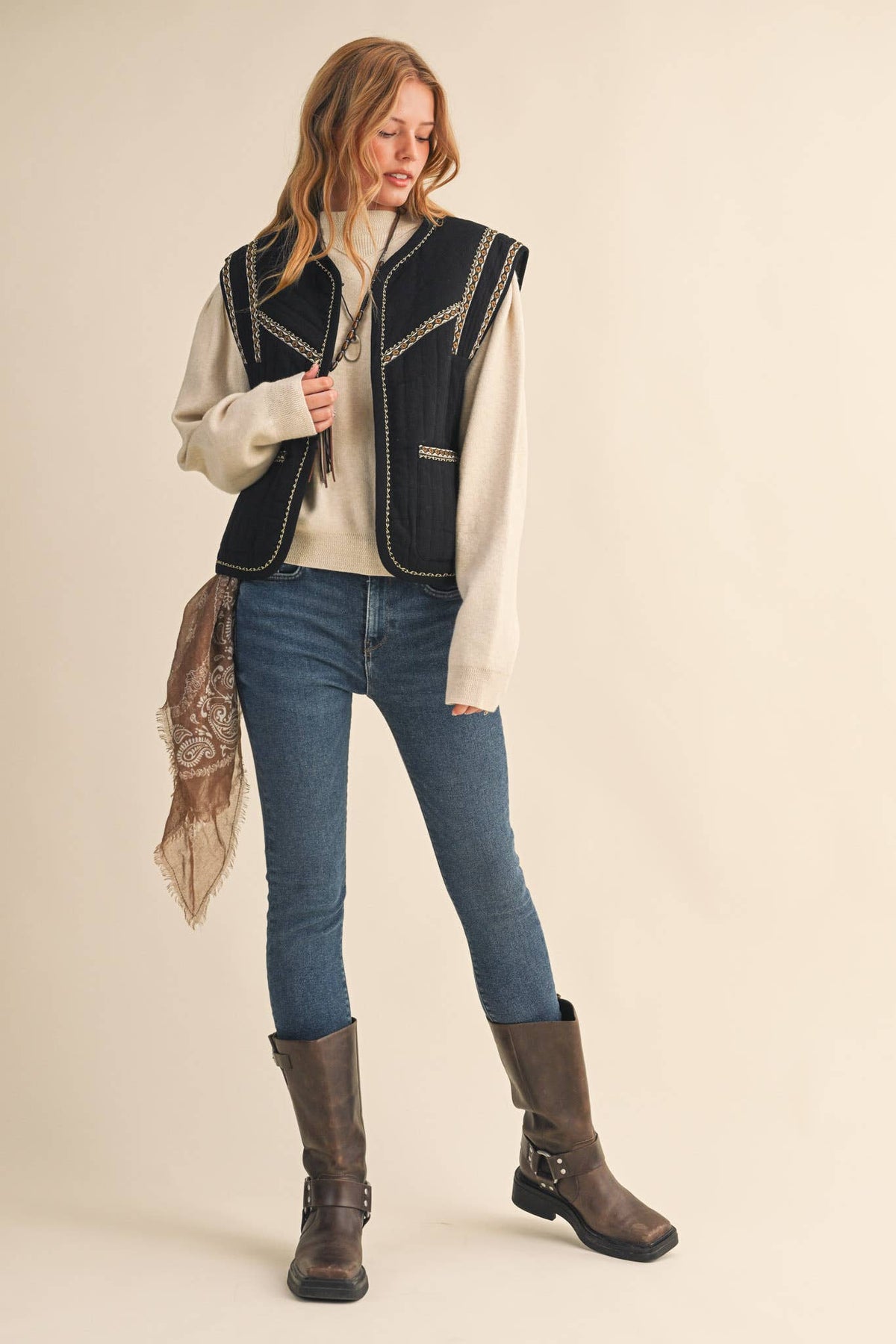 The Bridger Embroidered Vest