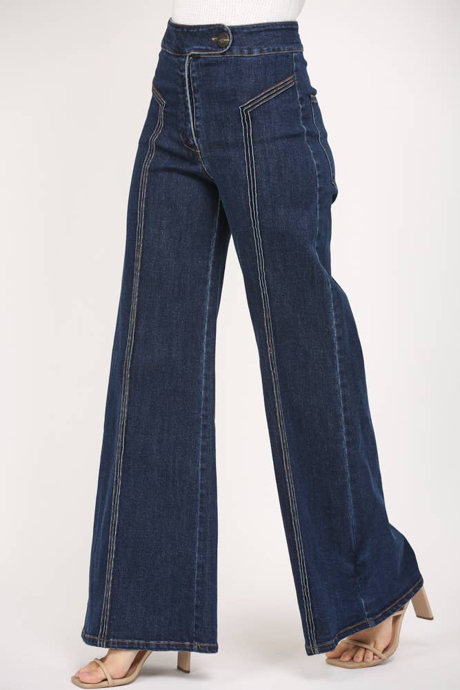 Highline Contrast Stitch Jeans