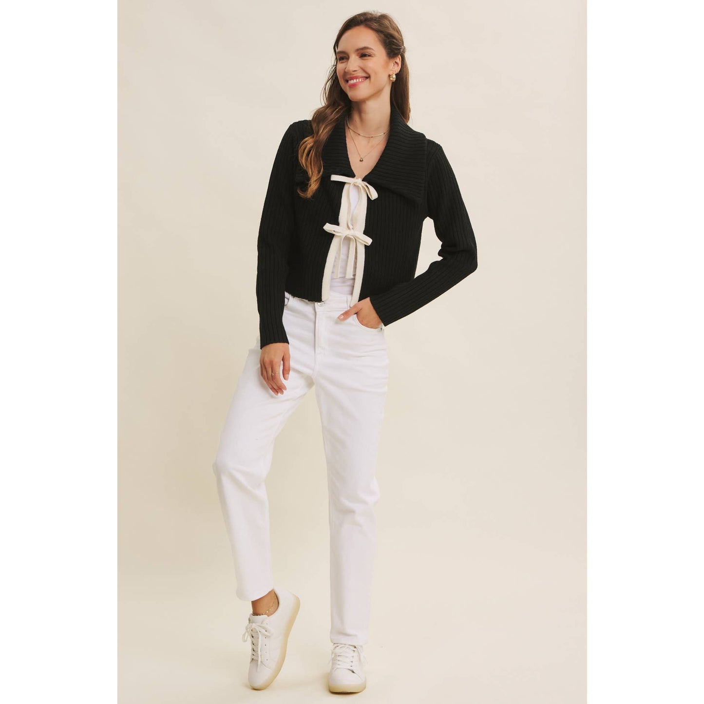 The Ellery Bow Cardigan