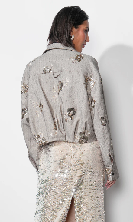 The Giselle Embroidered Cropped Jacket