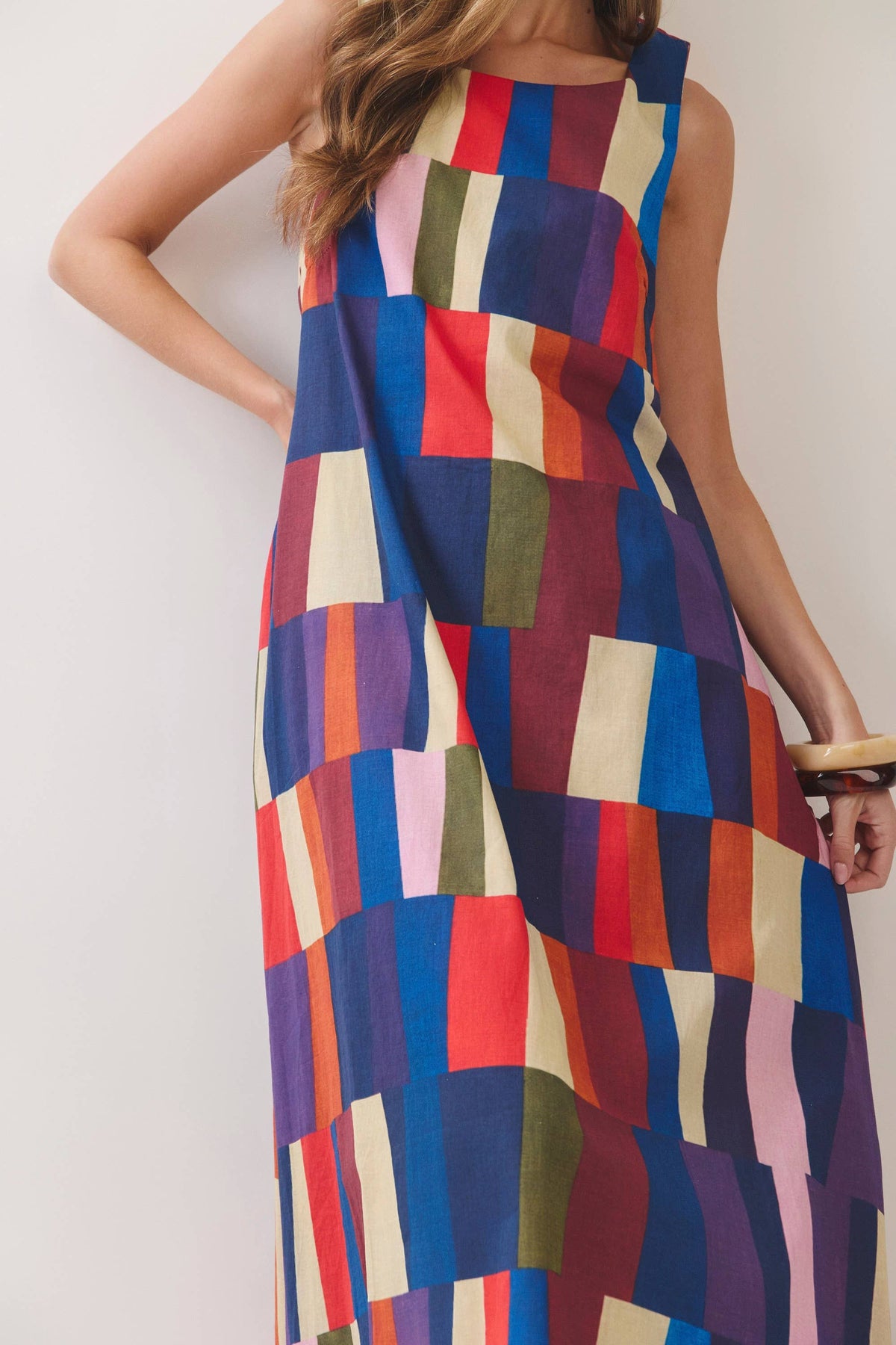 The Andi Geometric Print Maxi Dress