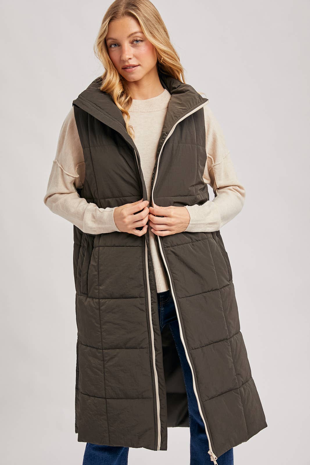 Long Puffer Vest
