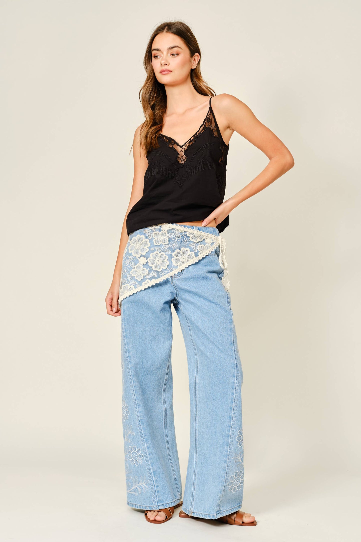 Scarf Lace Wrap Skirt