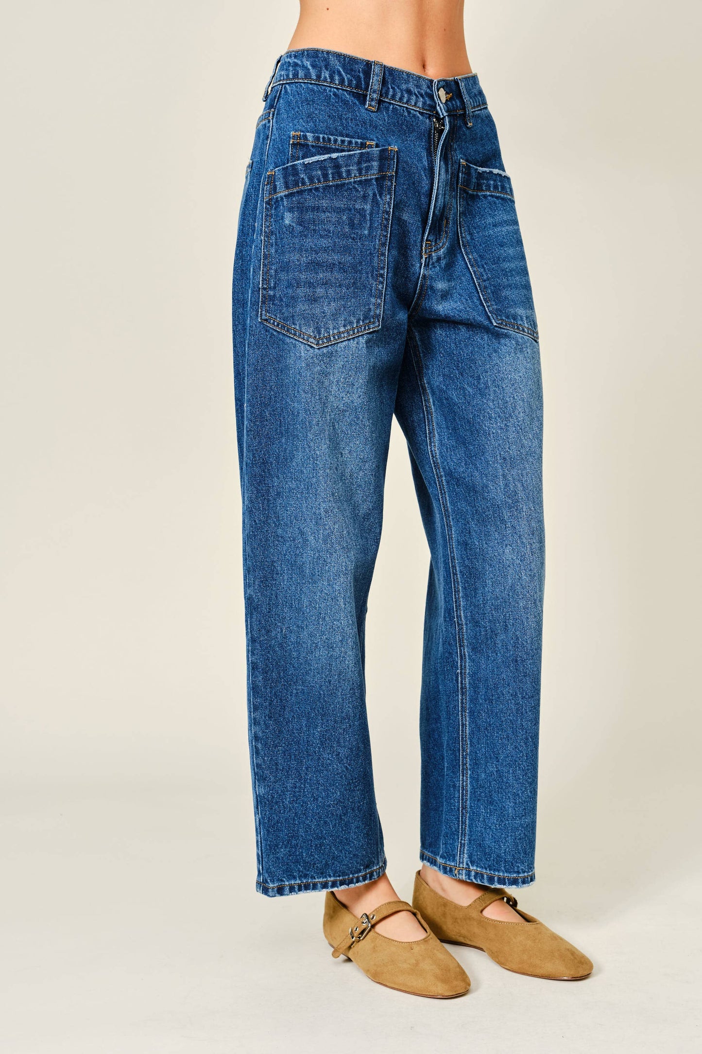 Utility Semi Barrel Jeans