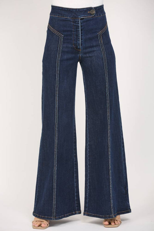 Highline Contrast Stitch Jeans