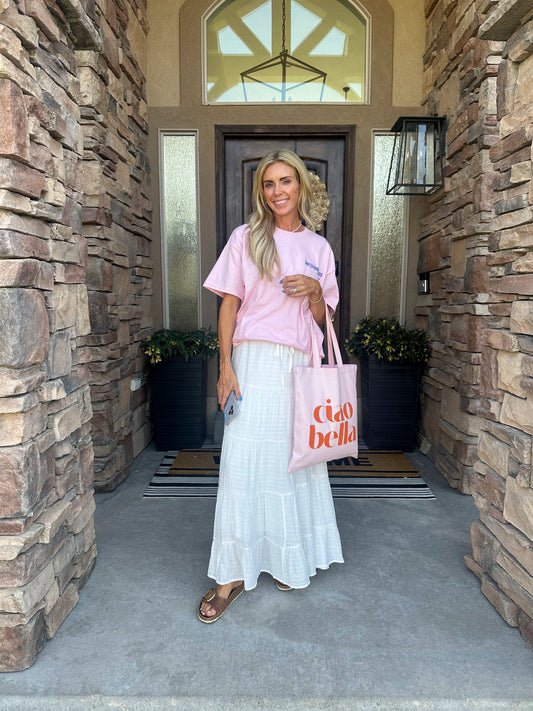 The Capri Cotton Maxi Skirt
