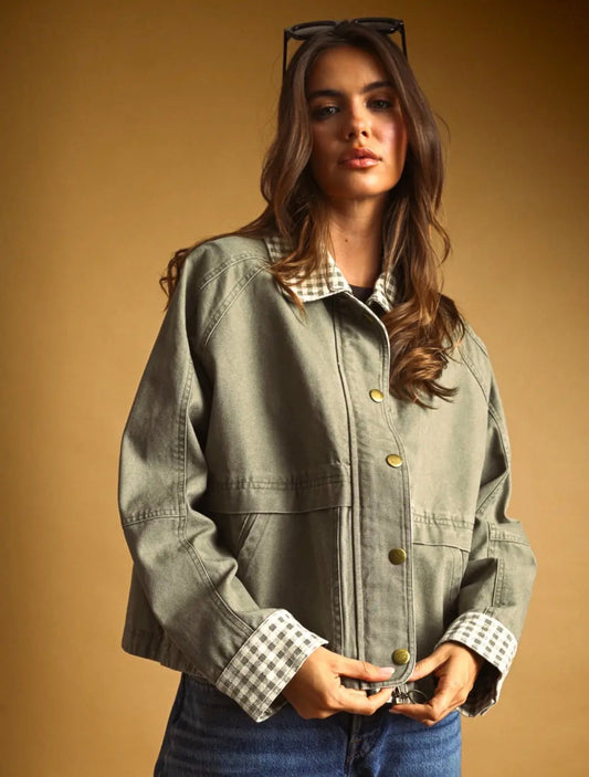 The Hadley Gingham Jacket