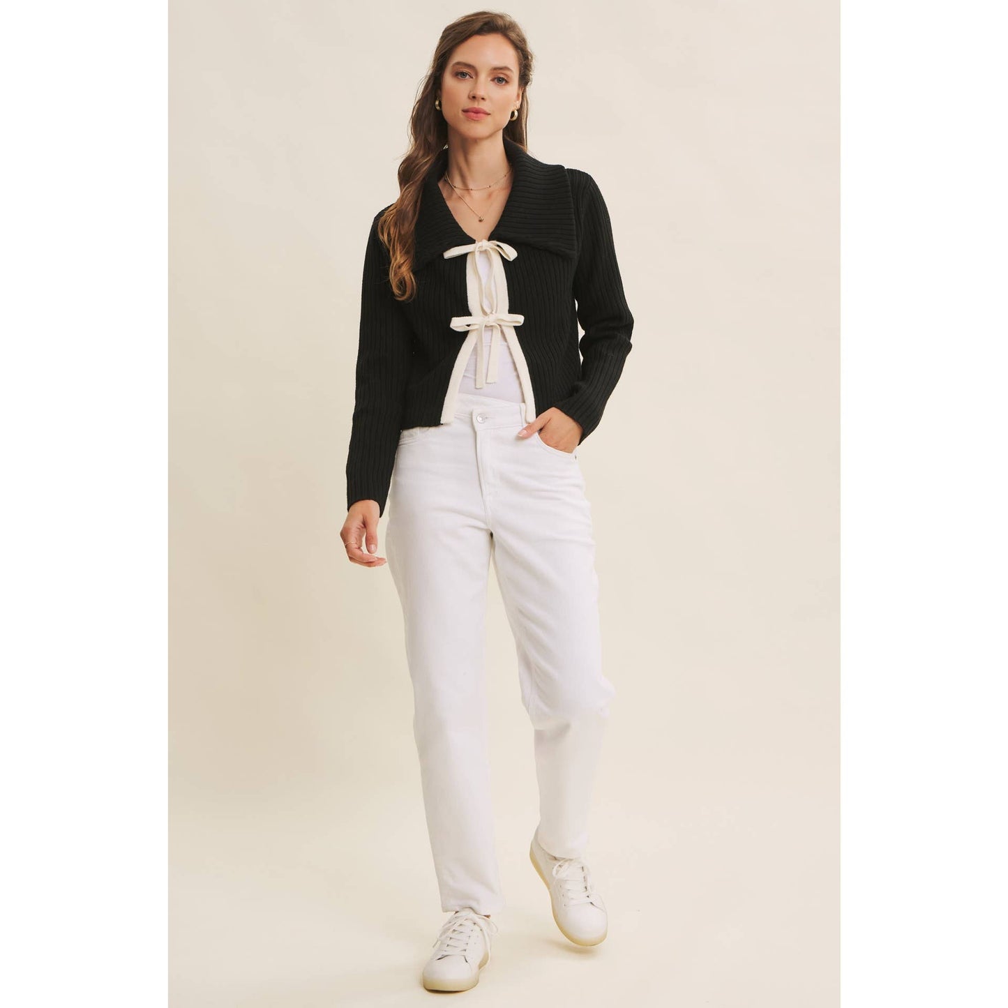 The Ellery Bow Cardigan