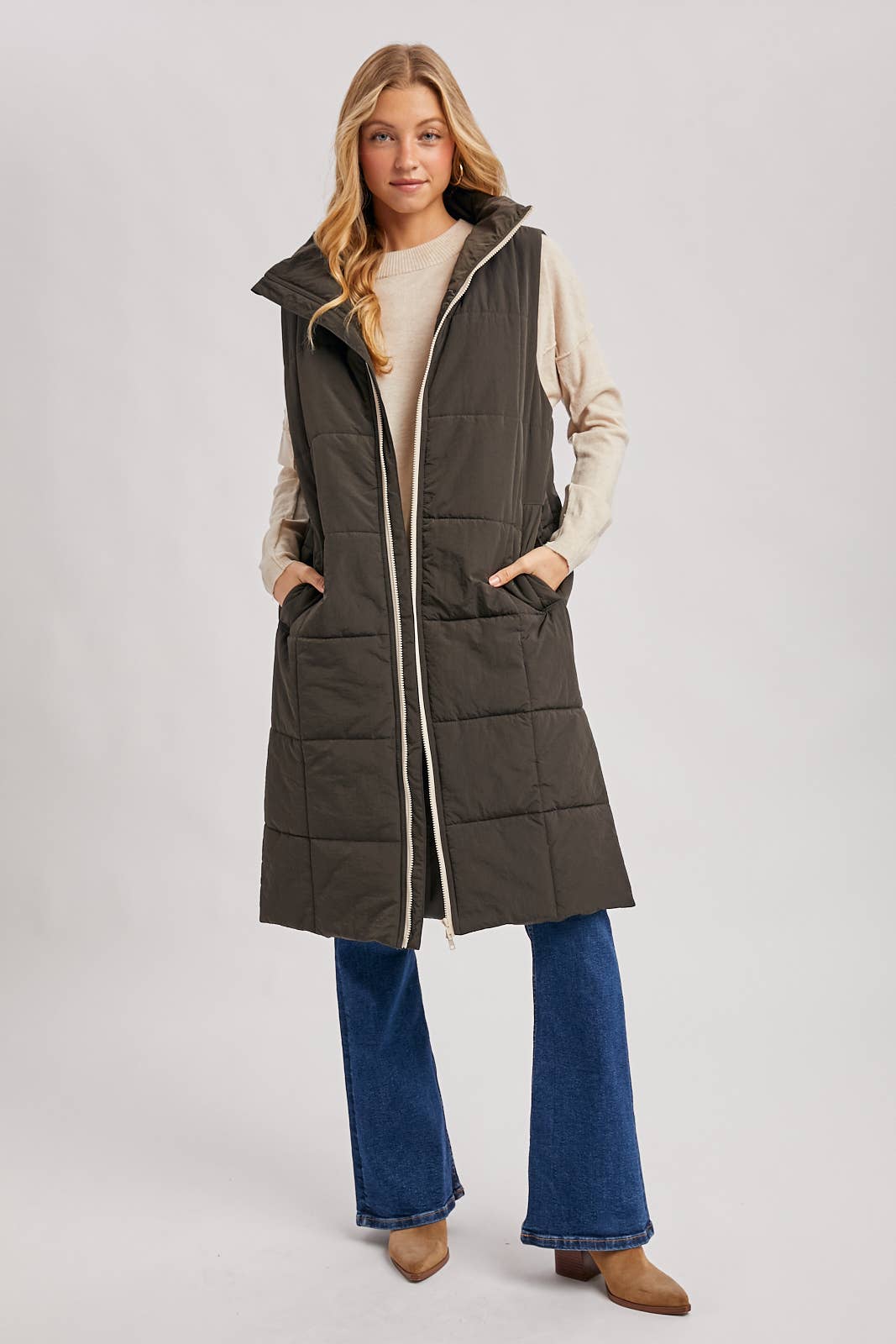 Long Puffer Vest