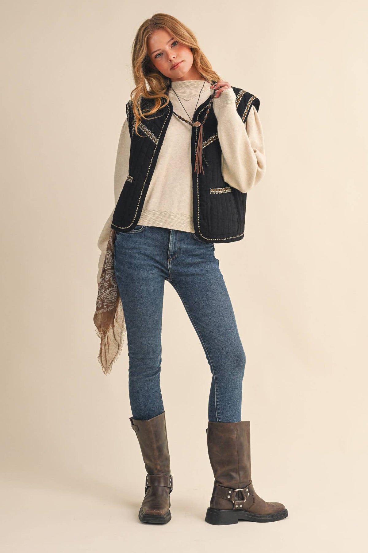 The Bridger Embroidered Vest