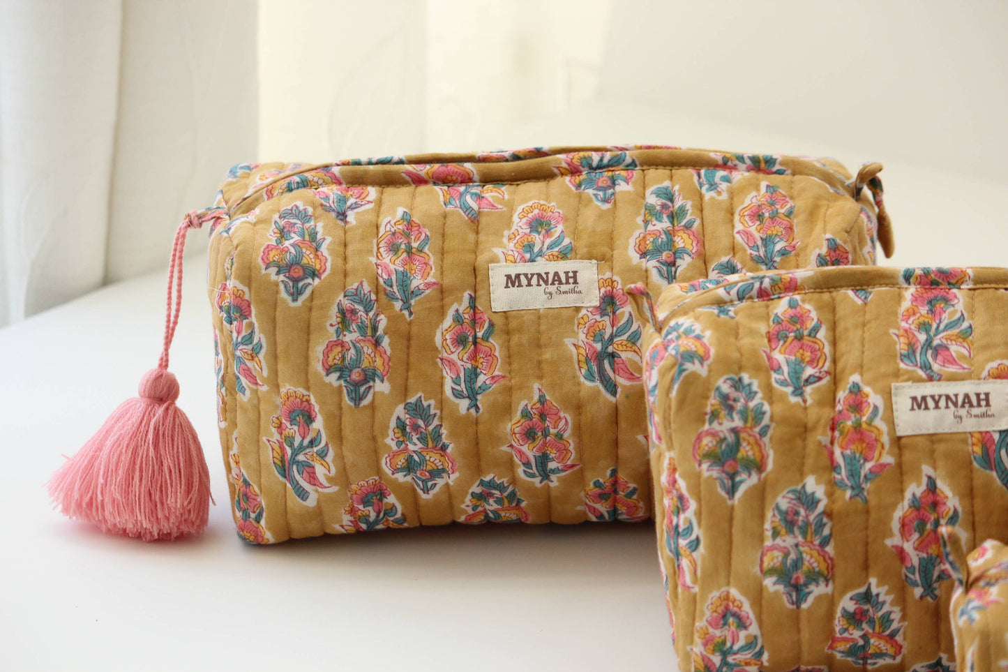 Henna motif print travel/makeup/organizer/wet bag-Set of 3 - alternate product view at Vogue Villa