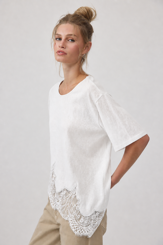 The Lace Whisper Tee