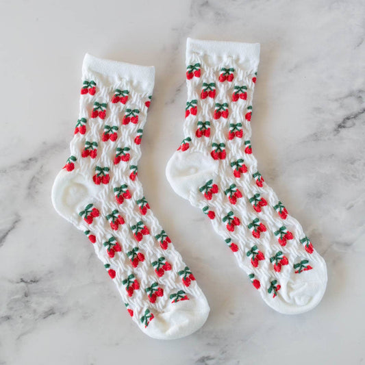 Women's Vintage Cherry Socks