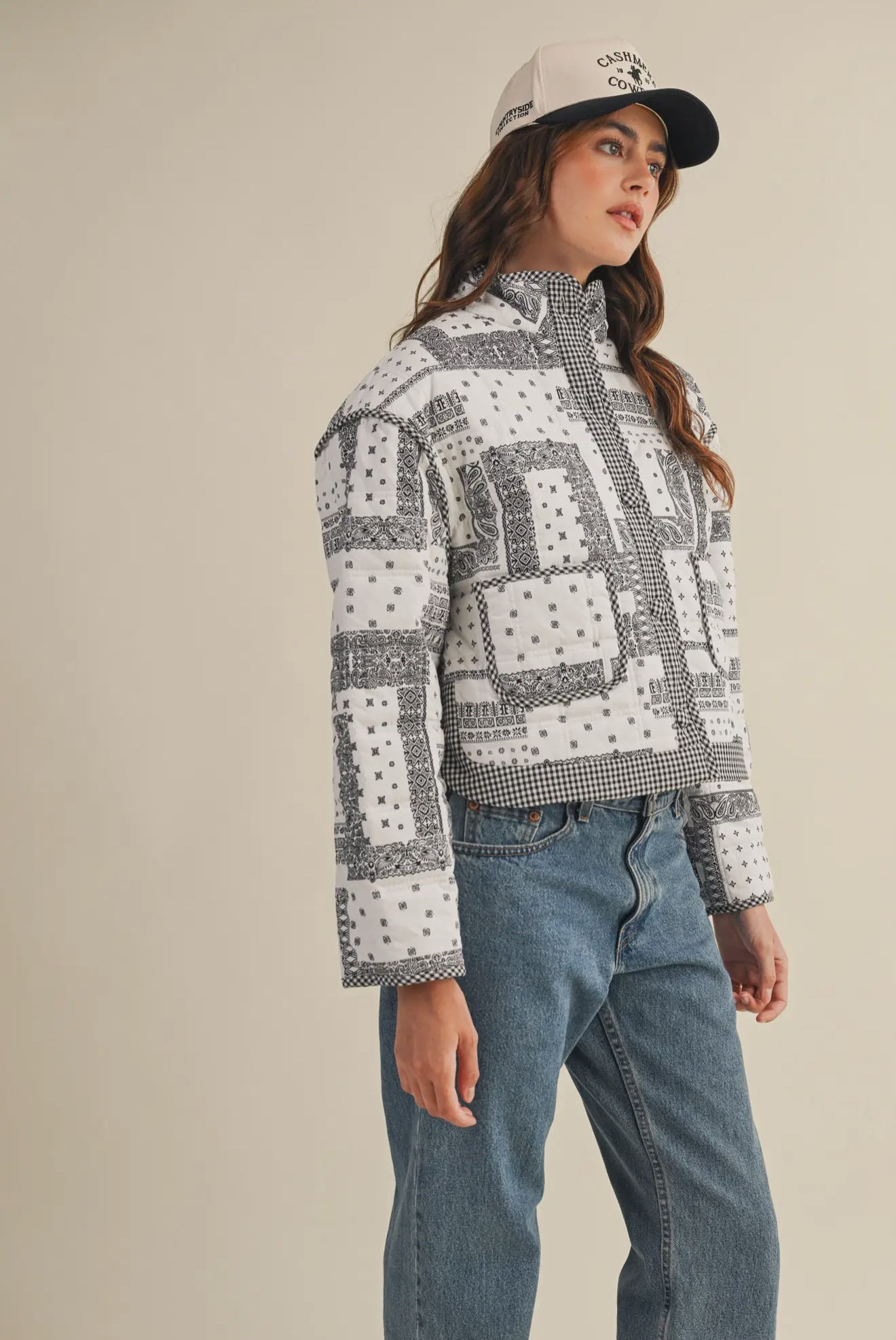 Bandana Print Jacket